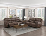 Homelegance - Proctor Double Reclining Love Seat with Center Console in Brown - 8517BRW-2 - GreatFurnitureDeal