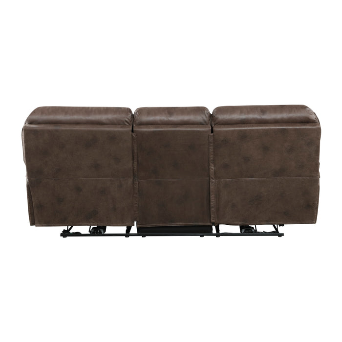 Homelegance - Proctor Double Reclining Sofa in Brown - 8517BRW-3 - GreatFurnitureDeal