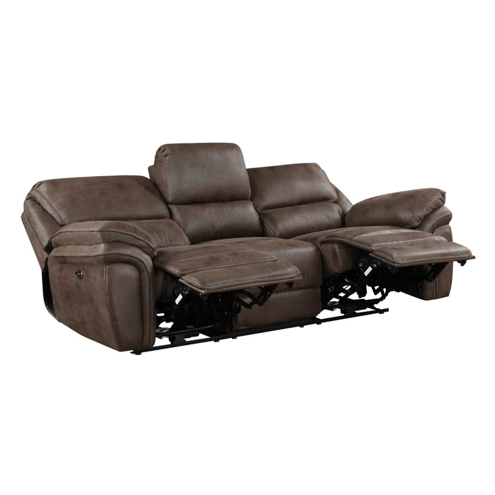 Homelegance - Proctor Double Reclining Sofa in Brown - 8517BRW-3 - GreatFurnitureDeal