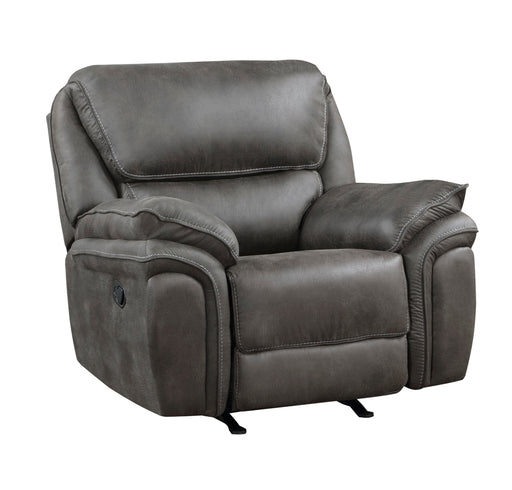 Homelegance - Proctor Power Reclining Chair in Gray - 8517BRW-1PW - GreatFurnitureDeal