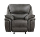 Homelegance - Proctor Reclining Chair in Gray - 8517BRW-1 - GreatFurnitureDeal