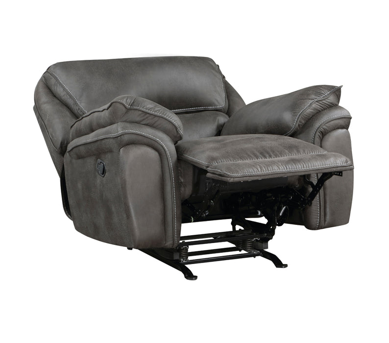 Homelegance - Proctor 3 Piece Power Double Reclining Living Room Set in Gray - 8517BRW*3PW - GreatFurnitureDeal