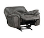 Homelegance - Proctor 3 Piece Power Double Reclining Living Room Set in Gray - 8517BRW*3PW - GreatFurnitureDeal