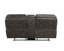 Homelegance - Proctor 3 Piece Power Double Reclining Living Room Set in Gray - 8517BRW*3PW - GreatFurnitureDeal