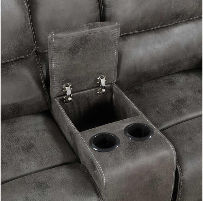 Homelegance - Proctor Double Reclining Sofa in Gray - 8517BRW-3 - GreatFurnitureDeal