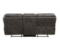 Homelegance - Proctor 2 Piece Power Double Reclining Sofa Set in Gray - 8517BRW*2PW - GreatFurnitureDeal