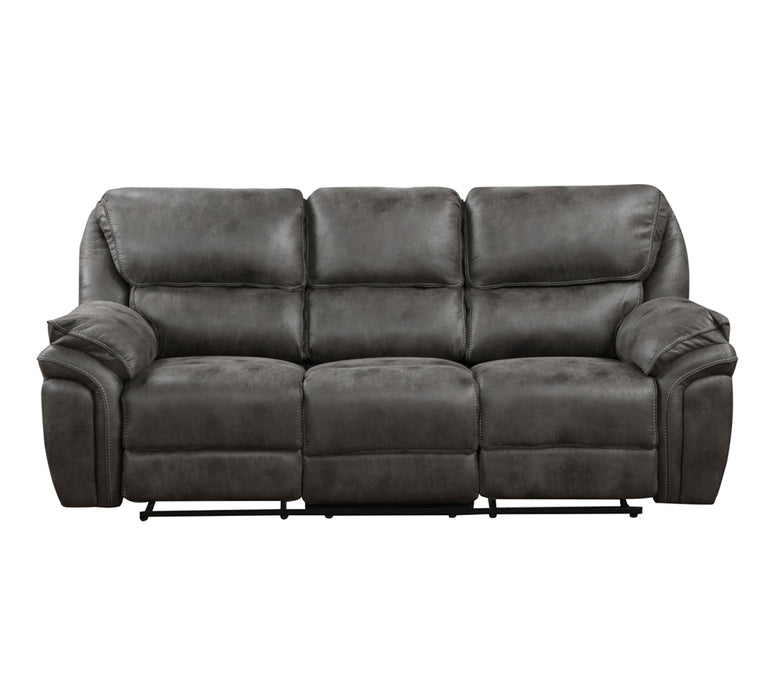 Homelegance - Proctor 2 Piece Power Double Reclining Sofa Set in Gray - 8517BRW*2PW - GreatFurnitureDeal