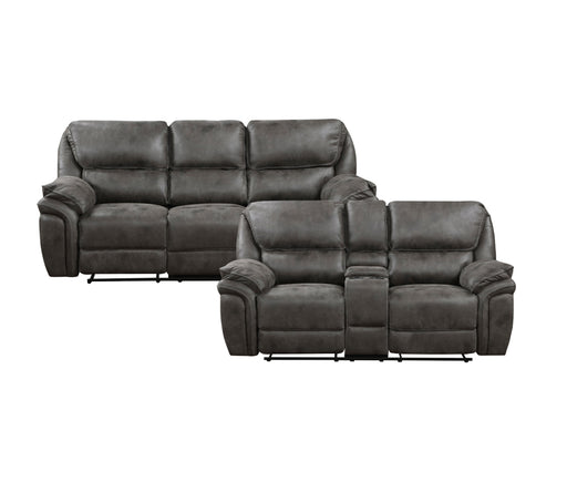 Homelegance - Proctor Double Reclining Sofa in Gray - 8517BRW-3 - GreatFurnitureDeal