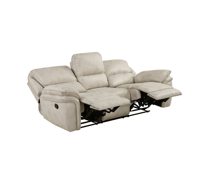 Homelegance - Proctor 3 Piece Double Reclining Living Room Set in Sand - 8517PWT*3 - GreatFurnitureDeal