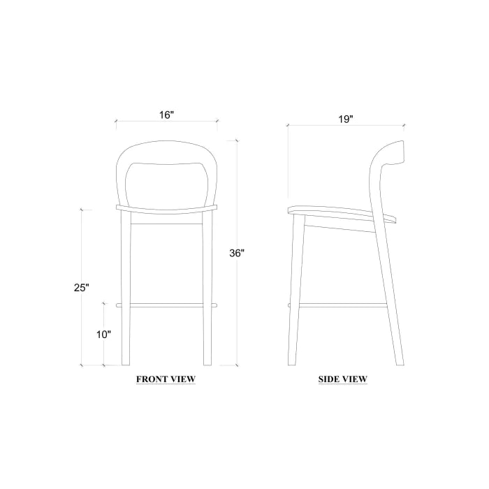 Bramble - Grandia Counter Stool in Teak (Set of 2) - BR-85190 - GreatFurnitureDeal