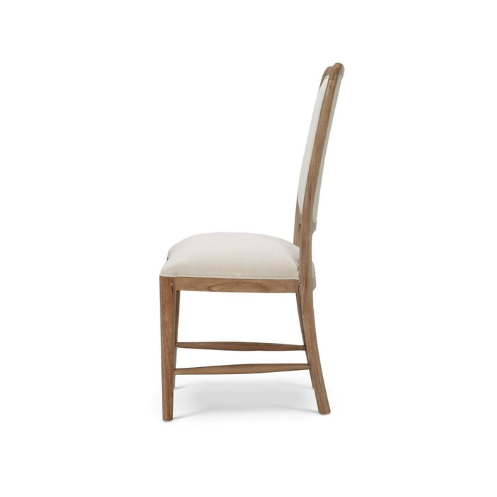 Bramble - Laurna Teak Dining Chair in Teak White Wash w/ Natural Performance Fabric (Set of 2) - 85191TWWSF215----