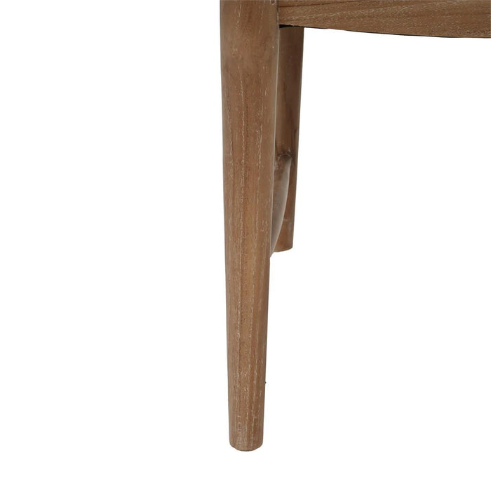 Bramble - Laurna Teak Dining Chair in Teak White Wash w/ Natural Performance Fabric (Set of 2) - 85191TWWSF215----