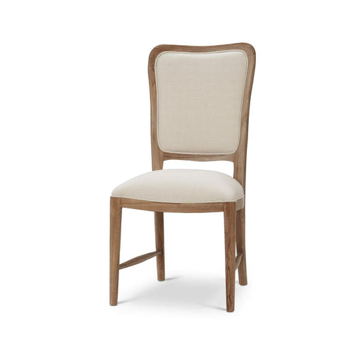 Bramble - Laurna Teak Dining Chair in Teak White Wash w/ Natural Performance Fabric (Set of 2) - 85191TWWSF215---- - GreatFurnitureDeal