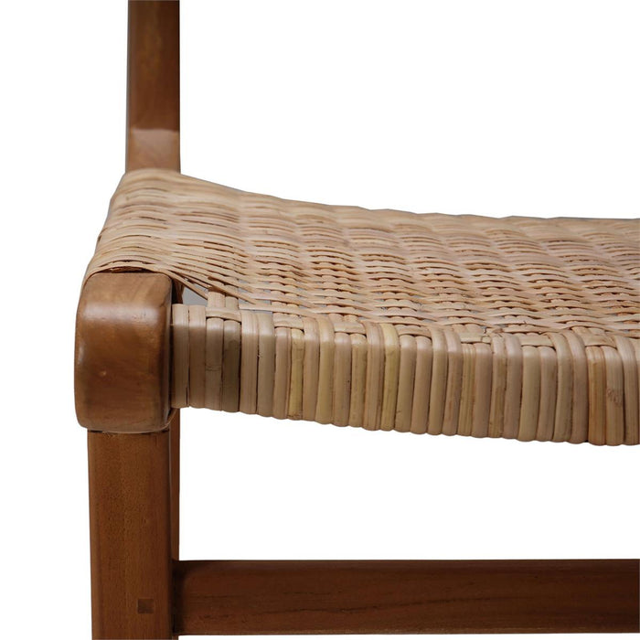 Bramble - Logan Counter Stool in Teak Natural Finish w/ Rattan Natural Seat & Back (Set of 2) - 85194TRN-RNAT---