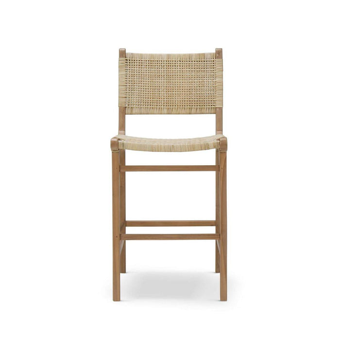 Bramble - Logan Counter Stool in Teak Natural Finish w/ Rattan Natural Seat & Back (Set of 2) - 85194TRN-RNAT--- - GreatFurnitureDeal