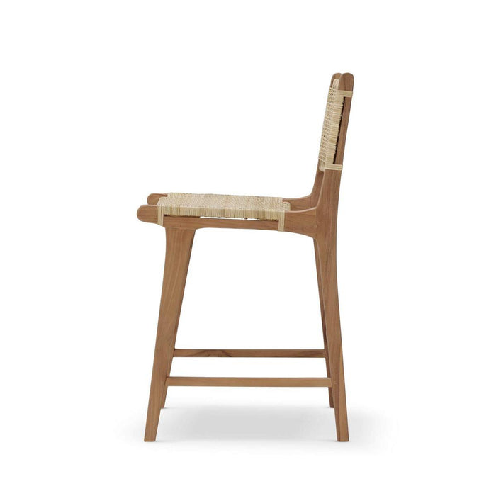 Bramble - Logan Counter Stool in Teak Natural Finish w/ Rattan Natural Seat & Back (Set of 2) - 85194TRN-RNAT--- - GreatFurnitureDeal