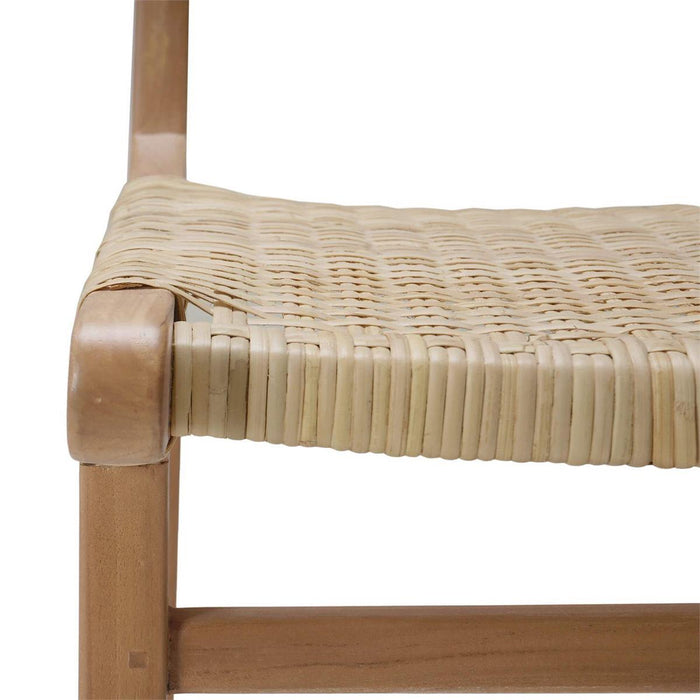 Bramble - Logan Counter Stool in Teak Natural Finish w/ Rattan Natural Seat & Back (Set of 2) - 85194TRN-RNAT--- - GreatFurnitureDeal