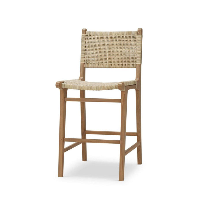 Bramble - Logan Counter Stool in Teak Natural Finish w/ Rattan Natural Seat & Back (Set of 2) - 85194TRN-RNAT--- - GreatFurnitureDeal