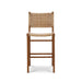 Bramble - Logan Counter Stool w/ Rattan in Teak Natural Finish w/ Rattan Natural Seat & Back - 85194TRN-RNAT--- - GreatFurnitureDeal