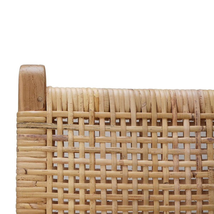 Bramble - Logan Barstool in Teak Natural Finish w/ Rattan Natural Seat & Back (Set of 2) - 85195TRN-RNAT---