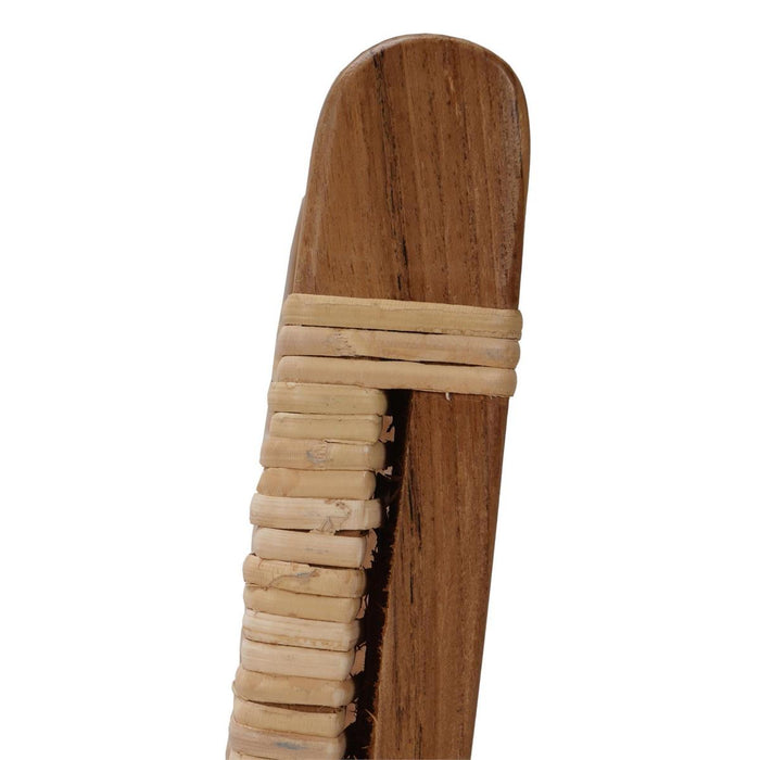 Bramble - Logan Barstool in Teak Natural Finish w/ Rattan Natural Seat & Back (Set of 2) - 85195TRN-RNAT---