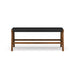 Bramble - Logan Bench w/ Leather in Teak - BR-85209 - GreatFurnitureDeal
