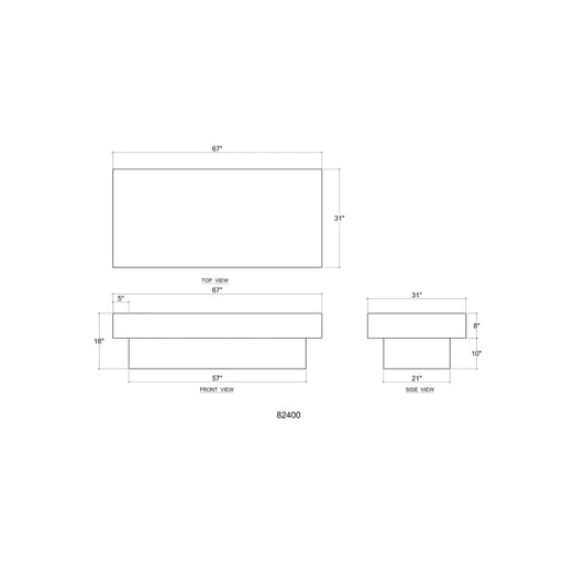 Bramble - Tuscan Coffee Table in Teak - BR-85212 - GreatFurnitureDeal