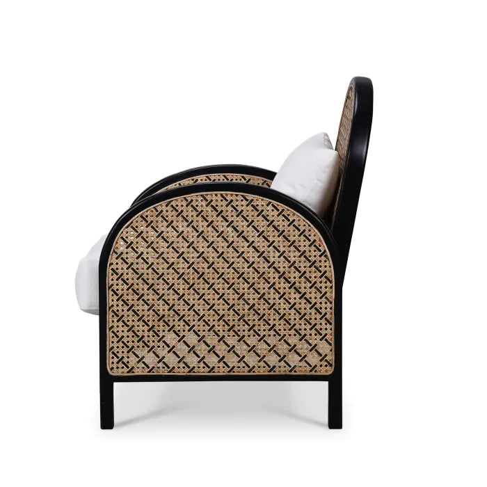 Bramble - Serenity Arm Chair w/ Rattan in Teak - BR-85213 - GreatFurnitureDeal