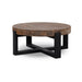 Bramble - Tuscan Teak Round Coffee in Tuscan Brown w/ Metal Base in Vintage Rust - BR-85228VRUTSB---- - GreatFurnitureDeal