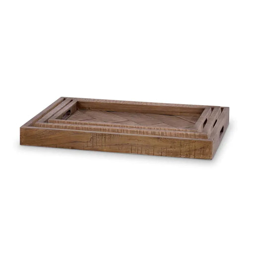 Bramble - Tuscan Set of 3 Trays in Teak - BR-85233 - GreatFurnitureDeal