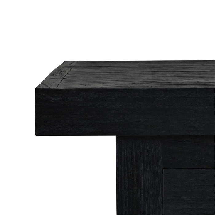 Bramble - Tuscan Rustic Distressed Bar w/ 3 Drawers & Wine Racks - Teak - BR-85252