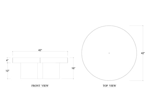 Bramble - Tuscan Round Coffee Table - BR-85255 - GreatFurnitureDeal