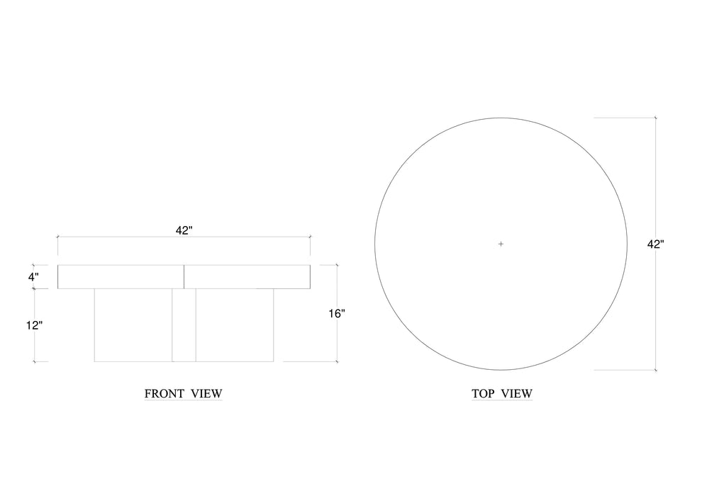 Bramble - Tuscan Round Coffee Table - BR-85255 - GreatFurnitureDeal