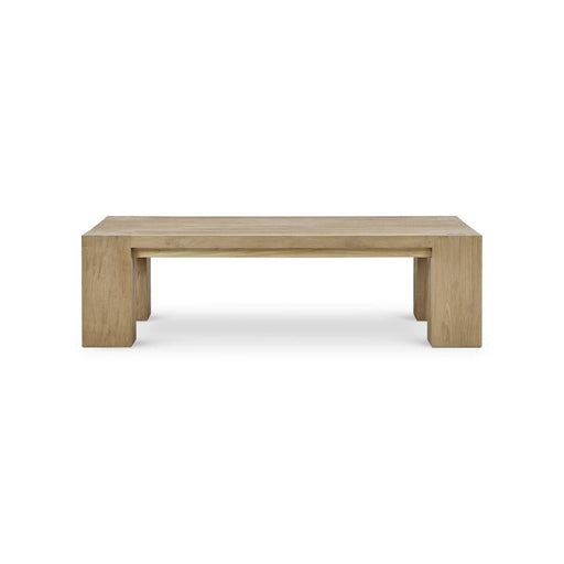 Bramble - Tuscan Rustic Distressed Rectangular Coffee Table - Teak - BR-85289 - GreatFurnitureDeal