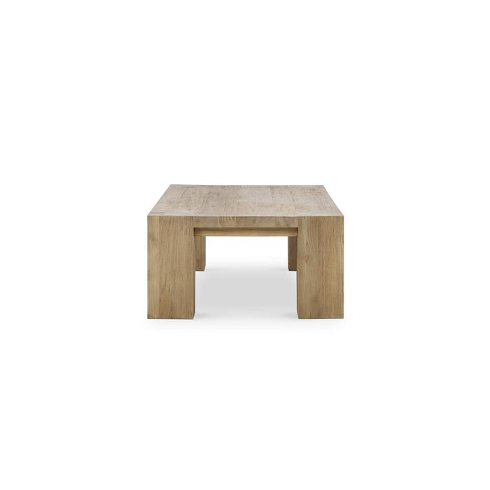 Bramble - Tuscan Rustic Distressed Rectangular Coffee Table - Teak - BR-85289