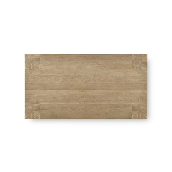 Bramble - Tuscan Rustic Distressed Rectangular Coffee Table - Teak - BR-85289