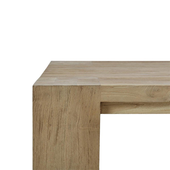 Bramble - Tuscan Rustic Distressed Rectangular Coffee Table - Teak - BR-85289