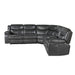 Homelegance - Fargo 3-Piece Power Reclining Sectional with Right Console in Dark Gray - 8528DG*SCPW - GreatFurnitureDeal