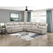 Homelegance - Fargo 3 Piece Power Reclining Sectional with Right Console in Silver Gray - 8528TP*SCPW - GreatFurnitureDeal