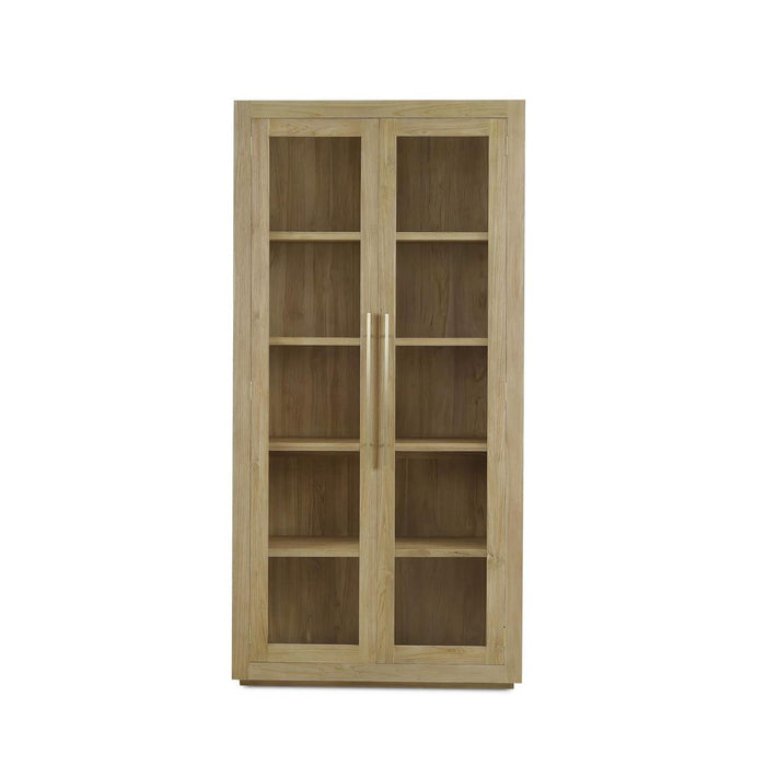Bramble - Tuscan Rustic Distressed Display Cabinet - Teak - BR-85291