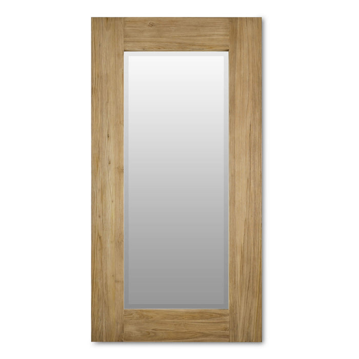 Bramble - Tuscan Rustic Distressed Teak Large Mirror in Teak Natural w/ Weathered Teak Distressing - 85292TNT----- - GreatFurnitureDeal