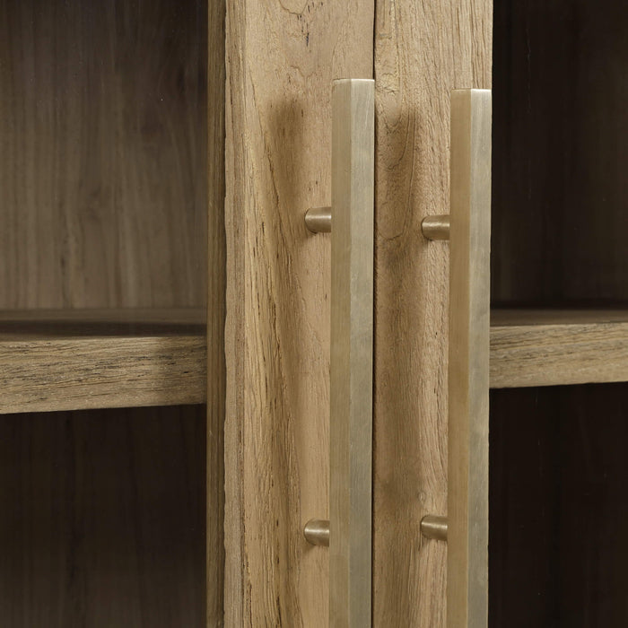 Bramble - Tuscan Rustic Distressed Teak 4 Door Sideboard in Teak Natural w/ Weathered Teak Distressing - 85293TNT----- - GreatFurnitureDeal