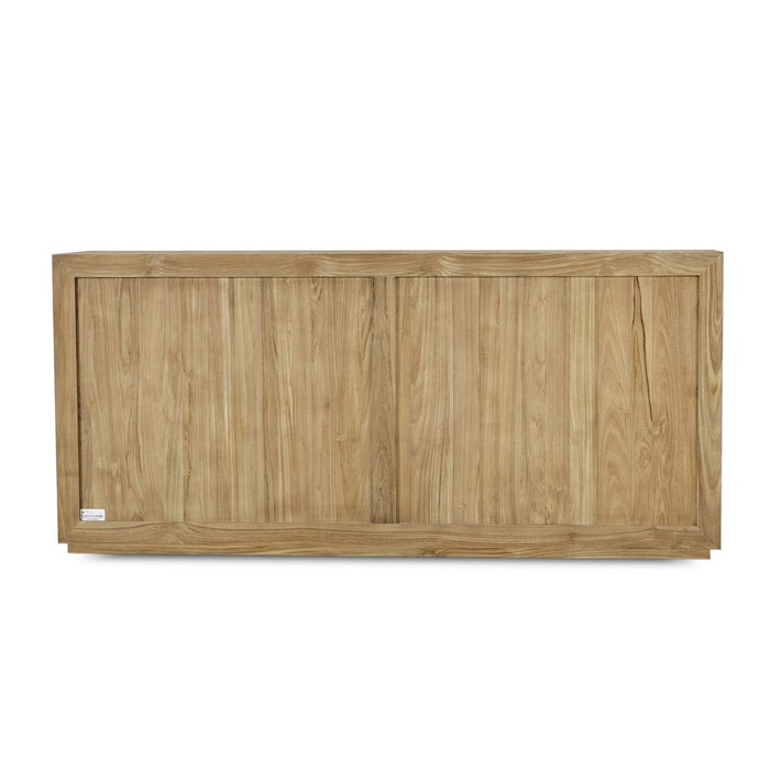 Bramble - Tuscan Rustic Distressed Teak 4 Door Sideboard in Teak Natural w/ Weathered Teak Distressing - 85293TNT----- - GreatFurnitureDeal