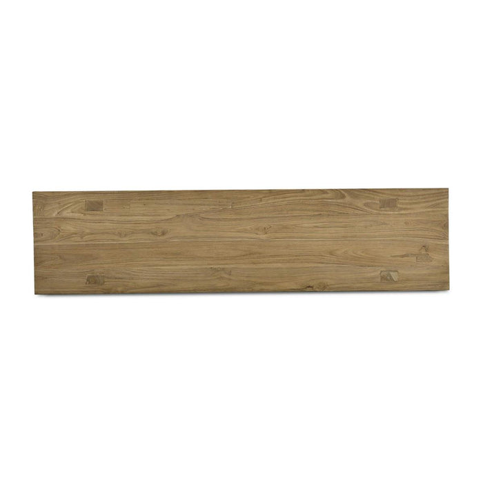 Bramble - Tuscan Rustic Distressed Bench in Teak - BR-85294
