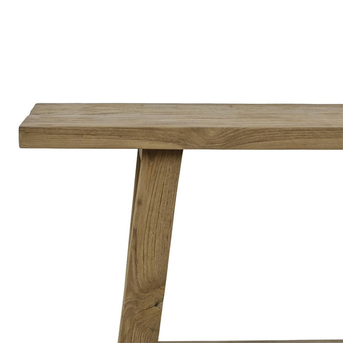 Bramble - Tuscan Rustic Distressed Bench in Teak - BR-85294