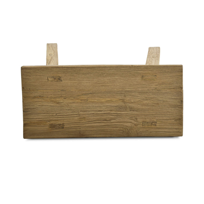 Bramble - Tuscan Rustic Distressed Teak Stool in Teak Natural w/ Weathered Teak Distressing - 85295TNT----- - GreatFurnitureDeal