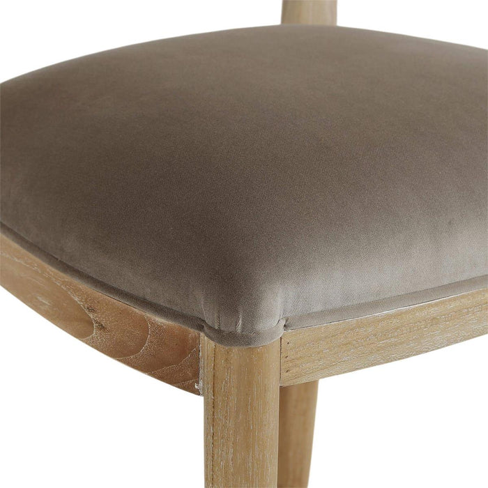 Bramble - Laurna Counter Stool w/ Upholstered Seat & Rattan Back - Teak - BR-85297 - GreatFurnitureDeal