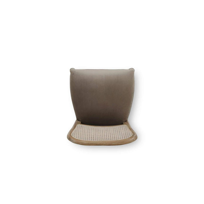Bramble - Laurna Counter Stool w/ Upholstered Seat & Rattan Back - Teak - BR-85297 - GreatFurnitureDeal