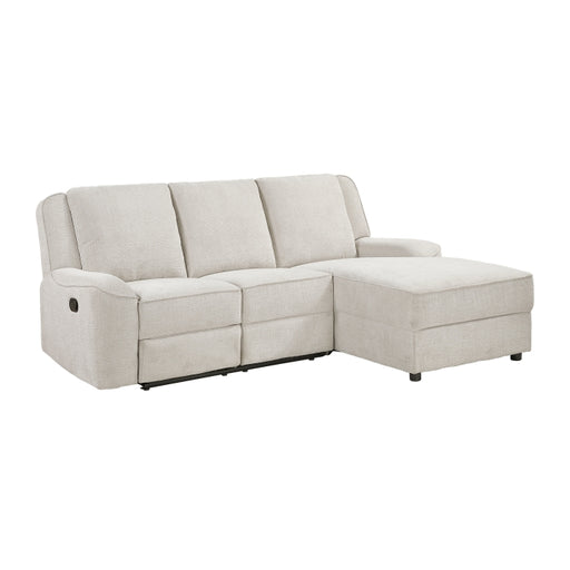Homelegance - Monterey Reclining Sectional with Right Chaise in Beige - 8530BE*SC - GreatFurnitureDeal