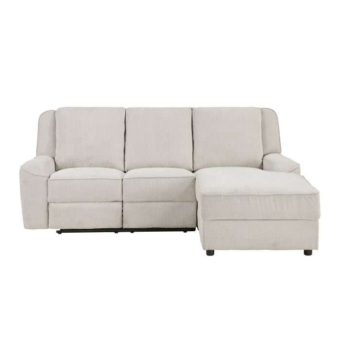 Homelegance - Monterey Reclining Sectional with Right Chaise in Beige - 8530BE*SC - GreatFurnitureDeal